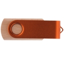 Флешка TWIST WOOD COLOR Светлое дерево с оранжевым 4014.31.05.8ГБ