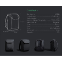 Рюкзак KORIN ClickPack X 45х32х15,5 см, с клапаном, черный