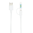 Кабель «2 в 1» с лицензированным MFi разъемом Apple Lightning