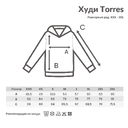 Худи Iqoniq Torres из переработанного неокрашенного хлопка, унисекс, 340 г/м²