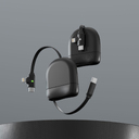 Кабель Xoopar ICE-R с ретрактором 2 в 1, разъёмы USB-C и Lightning, 60 Вт