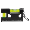 Брелок уровень Tools Pocket level, пластиковый, черный