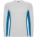 Спортивная футболка SHANGHAI L/S мужская, БЕЛЫЙ/КОРОЛЕВСКИЙ СИНИЙ S