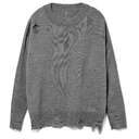 Джемпер оверсайз унисекс Grunge в сумке, серый, размер L/XL