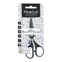 НОЖНИЦЫ  С ТЕФЛОНОВЫМ ПОКРЫТИЕМ, "FINECUT" 13 см. (эргономичные ручки) Белый/Чёрный
