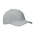 6 panel baseball cap серый
