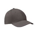 6 panels baseball cap каменный серый