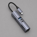 USB-хаб 7 в 1 USB-C - USB-A3.0 + 2хUSB-C + USB-C PD100Вт + HDMI + SD + microSD