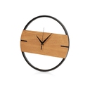Деревянные часы с металлическим ободом «Time Wheel»