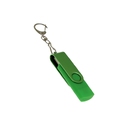 USB 2.0- флешка на 16 Гб с поворотным механизмом и дополнительным разъемом Type-C