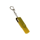 USB 2.0- флешка на 16 Гб с поворотным механизмом и дополнительным разъемом Type-C