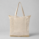 Складная сумка Jute из хлопка и джута с карманом