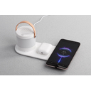 Настольная беспроводная (15W) зарядная станция "Smart Home" с bluetooth колонкой-лампой