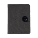 Папка А5 с беспроводным (10W) ЗУ 5000 mAh, с функцией MagSafe, сенсорным дисплеем с подсветкой логотипа и блокнотом