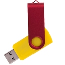 Флешка TWIST COLOR MIX Желтая с красным 4016.04.03.8ГБ