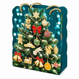 №16 КОРОБКА С НАКЛАДКАМИ Шик-блеск 1000 грамм новогодний подарок премиальный