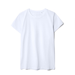Футболка женская T-bolka Stretch Lady, белая (холодный оттенок), размер S