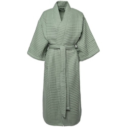 Халат вафельный женский Boho Kimono, зеленая мята, размер M (44-46)
