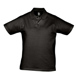 Рубашка поло мужская Prescott men 170 черная, размер S