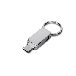 USB 2.0- флешка «Mercury» на 8 Гб с поворотным механизмом и дополнительным разъемом Type-C