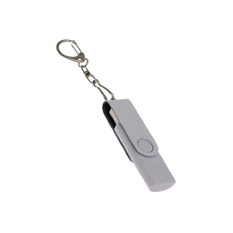 USB 2.0- флешка на 16 Гб с поворотным механизмом и дополнительным разъемом Type-C