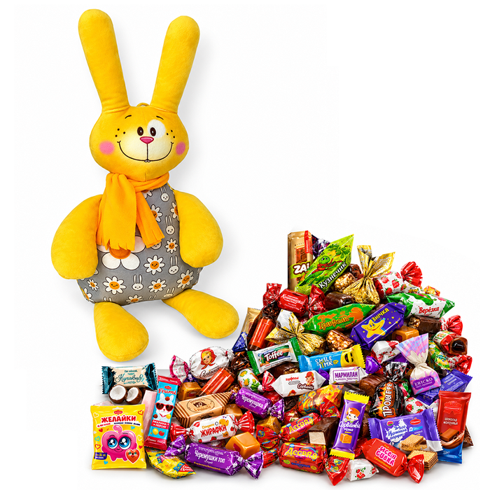 №4 МЯГКАЯ ИГРУШКА УШАСТИК 1000 грамм новогодний подарок белорусский 