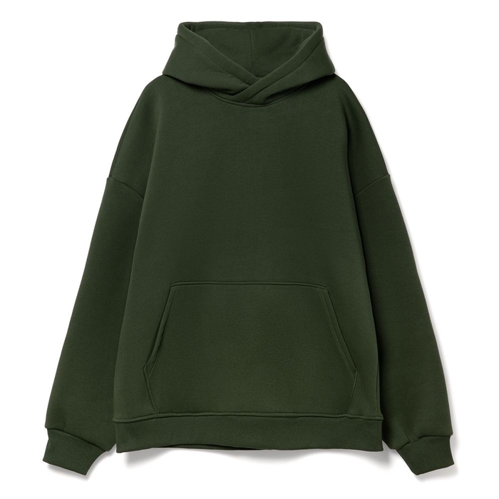 Худи Kulonga Oversize, темно-зеленый хаки, размер XS/S