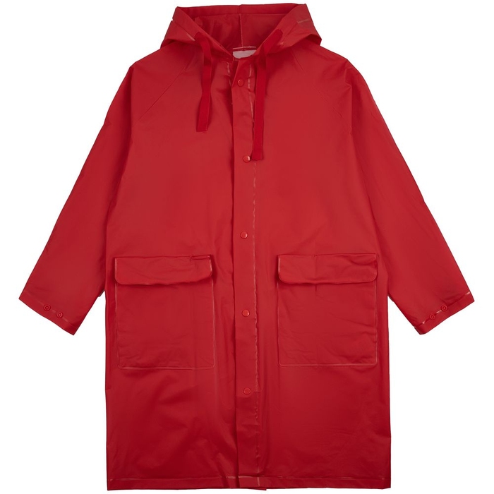 Дождевик детский RainDrop Kids, красный, 8 лет (рост 118-128)