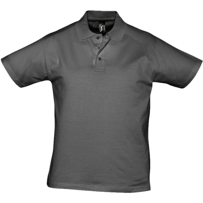 Рубашка поло мужская Prescott men 170 темно-серая, размер S
