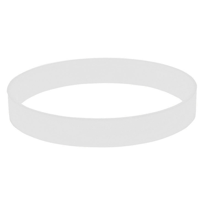 Браслет силиконовый FEST; 20 x 1,2 x 0,2 см; белый; силикон