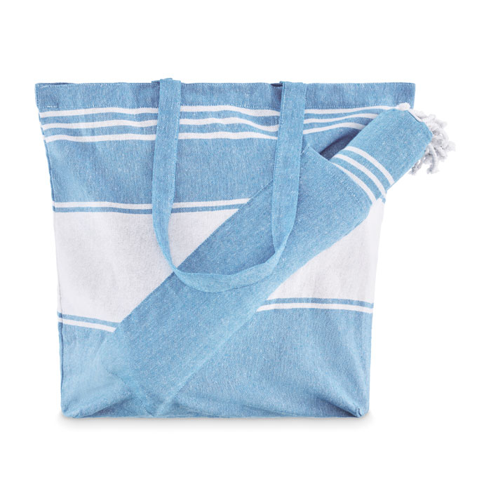 Сумка с полотенцем 50X14X38cm бирюзовый