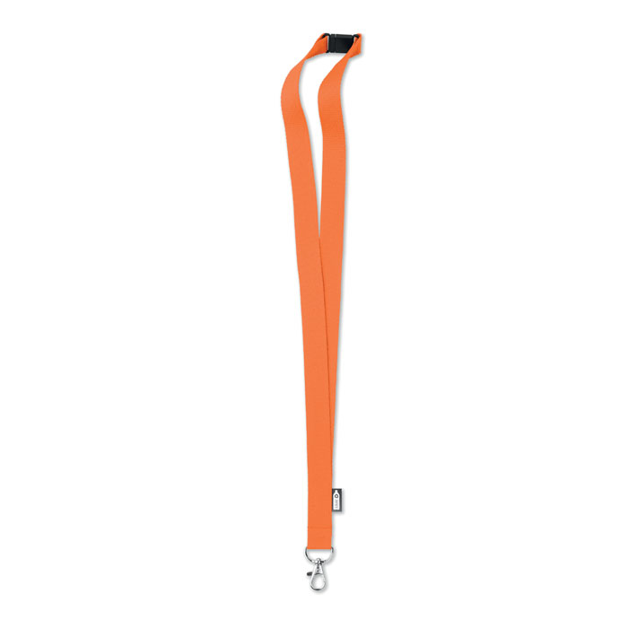 Lanyard in RPET 20 mm оранжевый