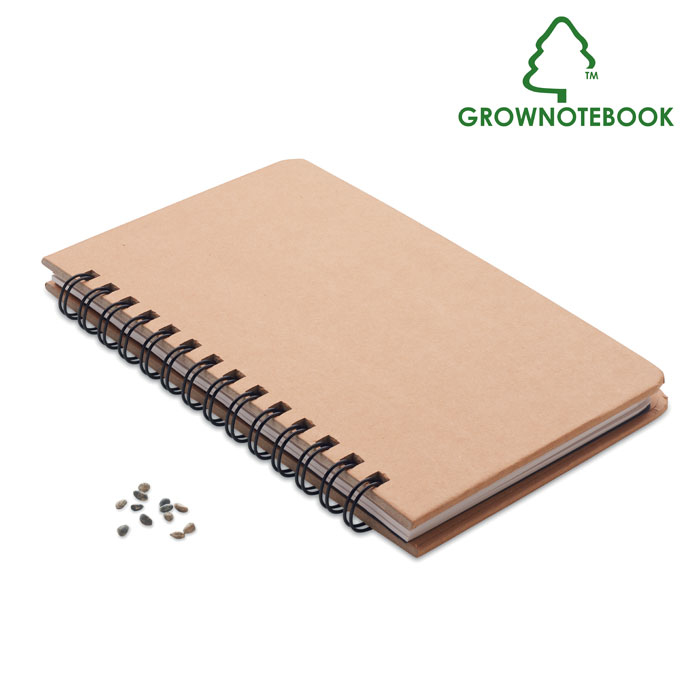 Pine tree notebook бежевый