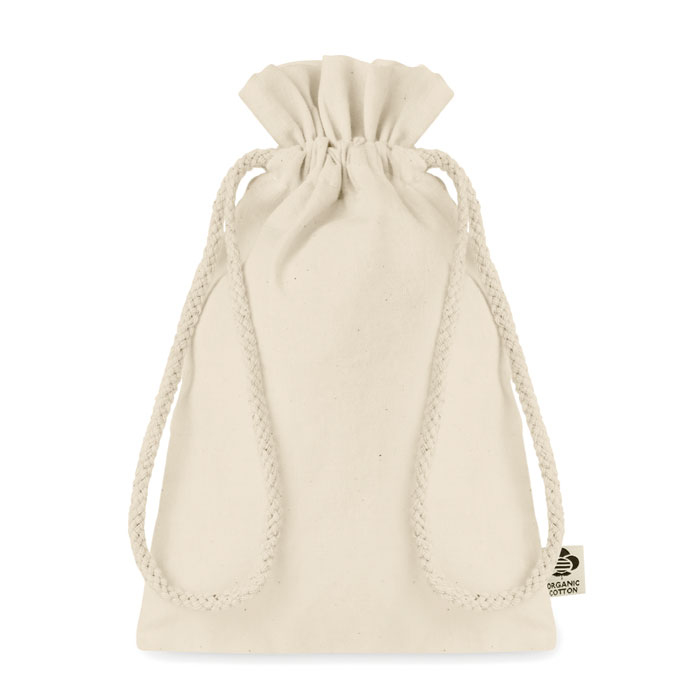 Мешок подарочный малый бежевый
