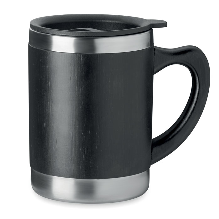 Термостакан из бамбука 300ml черный
