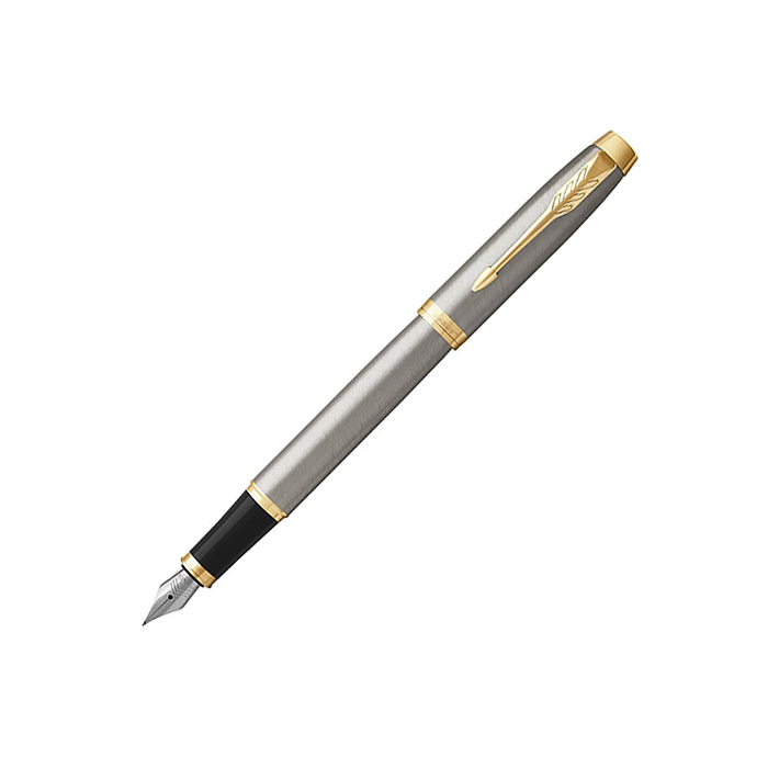 Ручка перьевая Parker «IM Metal Brushed Metal GT»
