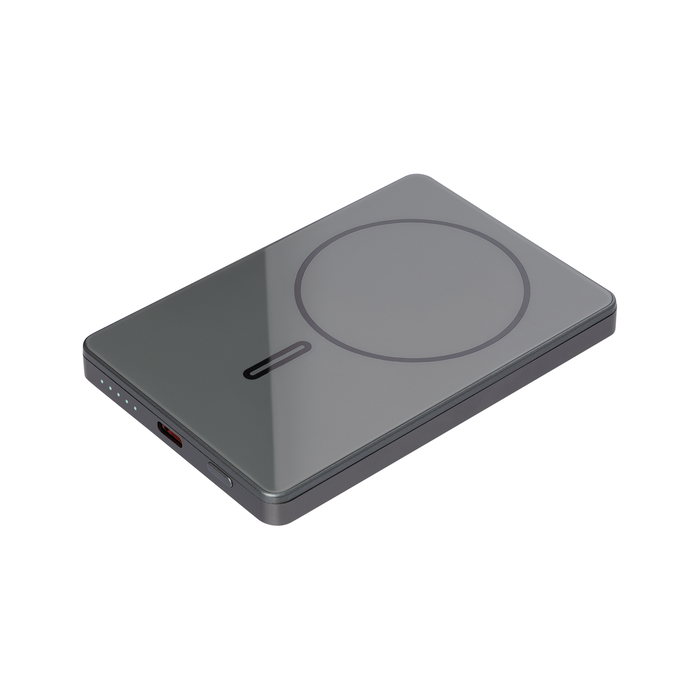 Внешний аккумулятор Оникс PD (Onyx PD) 5000mAh с функцией беспроводной зарядки 15W, серый
