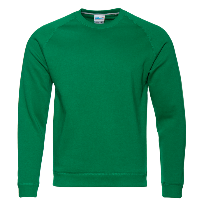 Свитшот унисекс STAN футер с начёсом 260, 53, Зелёный,  (30)  (56/XXXL)