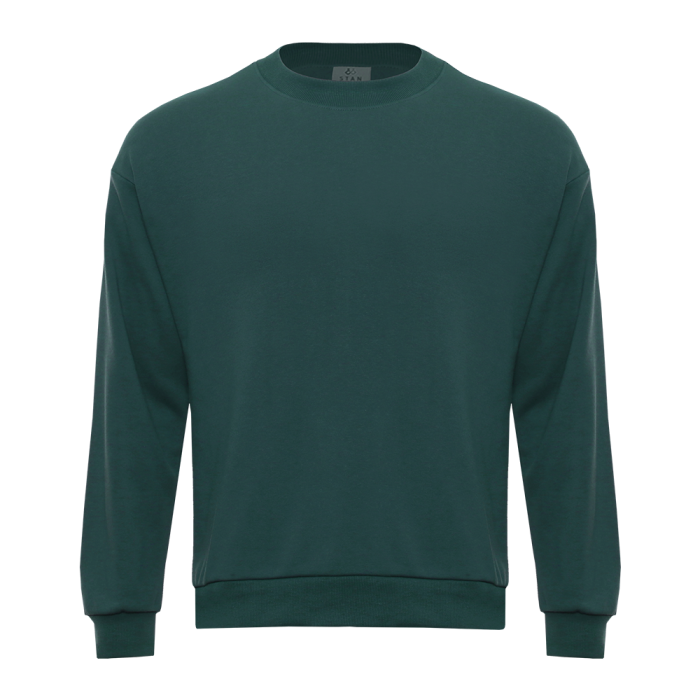 Свитшот унисекс STAN футер без начёса, 350, 96, Тёмно-зелёный,  (130)  (44/XS)