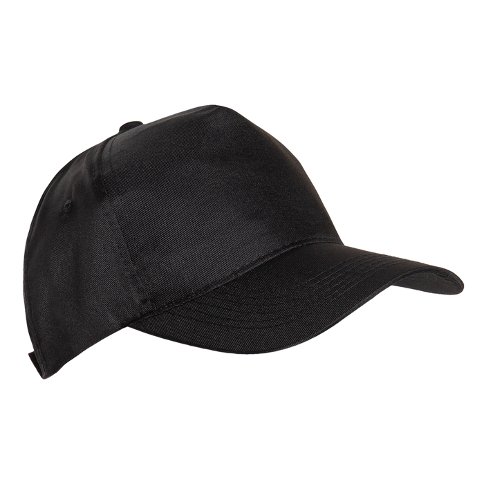 Бейсболка STAN 5 клиньев полиэстер 150, 10P, Чёрный,  (20)  (56-58/ONE SIZE)