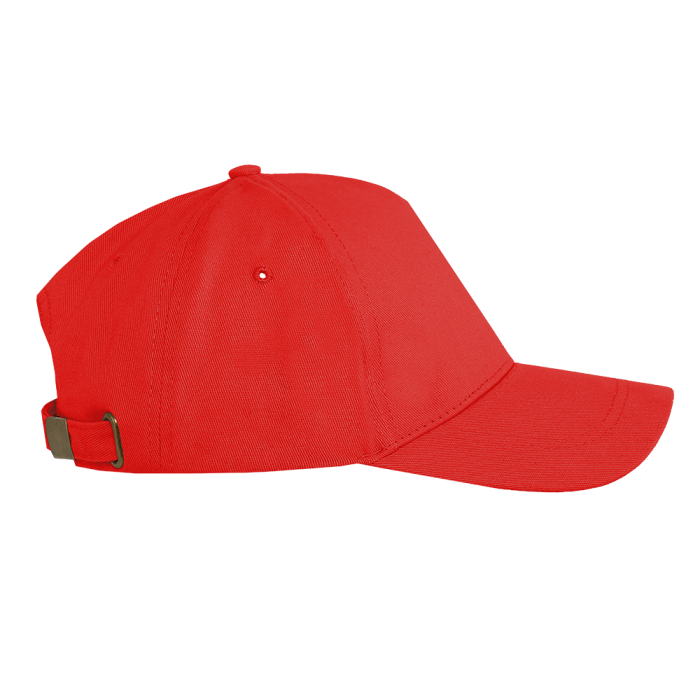 Бейсболка STAN 5 клиньев хлопок, 260, 112, Красный,  (14)  (56-58/ONE SIZE)