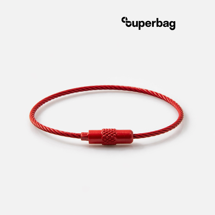 Тросик-кольцо Ring для обвеса, L=15см (красный)